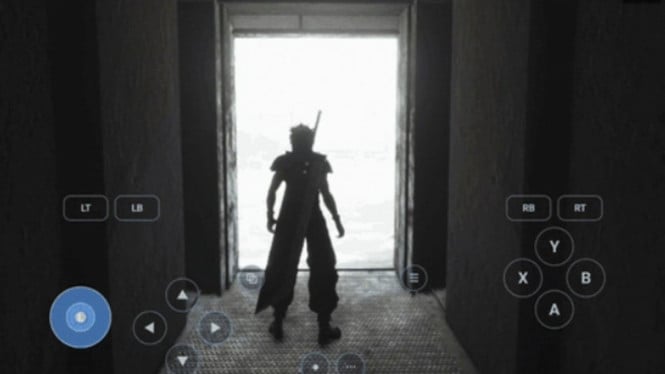 Pengujian game PC pada DroidDeck cabang eksperimental yang menunjukkan responsibilitas kontrol layar sentuh di perangkat Android.