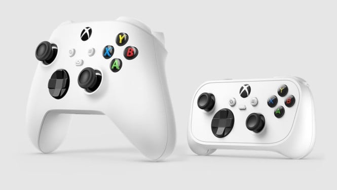 Xbox Nano Controller dirancang lebih kecil dari stik standar, muat di satu telapak tangan