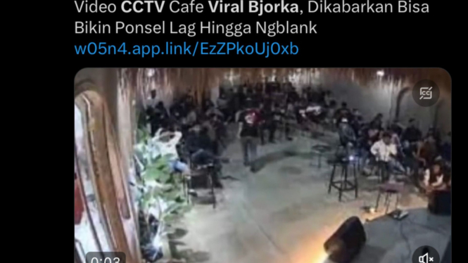 Tangkap layar Video CCTV Bjorka