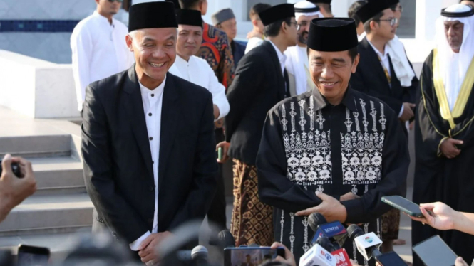 Ganjar Pranowo bersama Presiden Jokowi