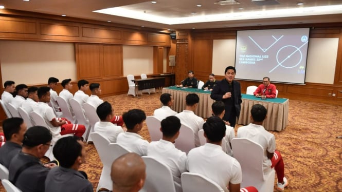 Erick Thohir sampaikan pesan khusus ke pemain Timnas Indonesia u-22