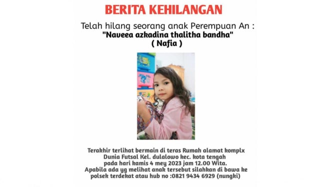 Nafia anak hilang di Gorontalo