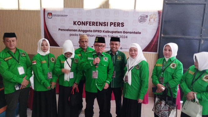 PPP usai mendaftar Bacaleg di KPU Kabupaten Gorontalo
