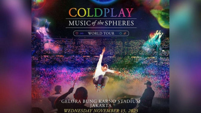 Coldplay gelar konser di Indonesia