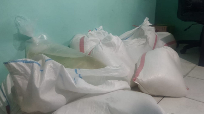 Ratusan liter cap tikus sitaan Polresta Gorontalo Kota