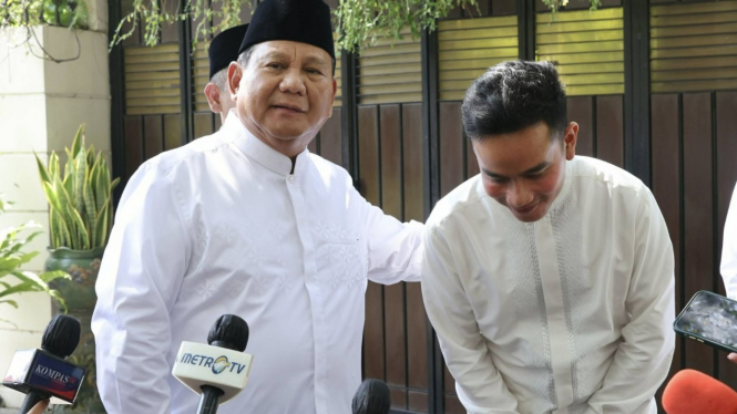 Prabowo Subianto bersama GIbran putra Jokowi