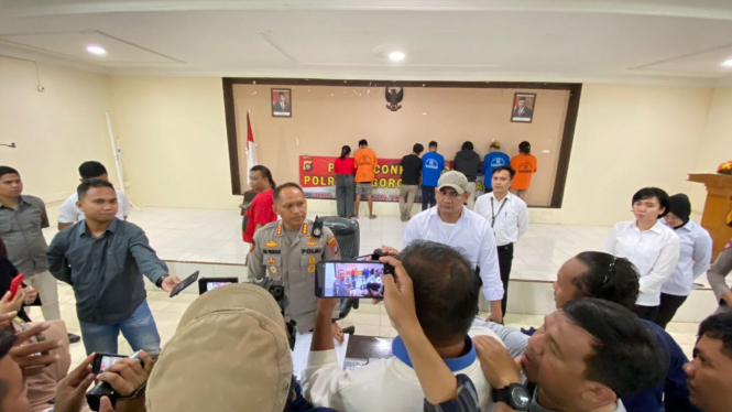Konferensi pers kasus TPPO di Kota Gorontalo