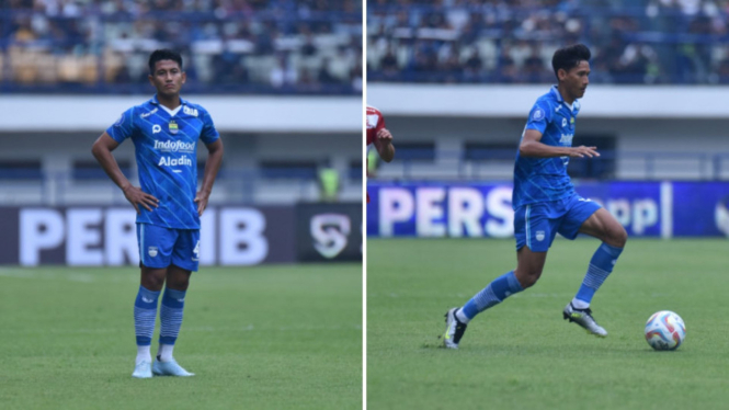 Pemain debutan Persib Bandung Putu Gede dan Ryan Kurnia