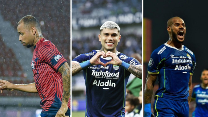 Tiga penyerang asal Brasil di laga Arema FC vs Persib Bandung