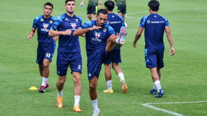 Persib Bandung latihan jelang duel kontra Dewa United