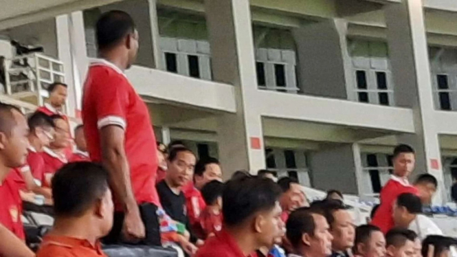 Jokowi kegirangan melihat TImnas Indonesia U-23 lolos Piala Asia U-23