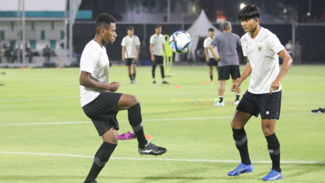 Pemain Timnas Indonesia U-17 berlatih jelang lawan Ekuador