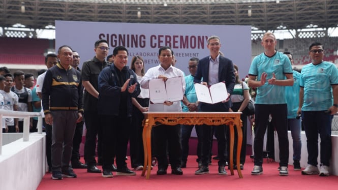 Akademi sepak bola Prabowo Subianto kolaborasi dengan Qatar