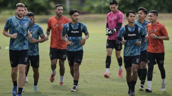 Latihan Borneo FC jelang laga kontra Persija