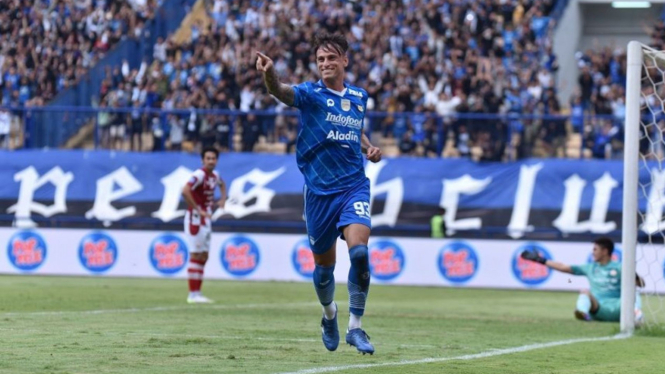 Stefano Beltrame cetak gol perdana untuk Persib Bandung