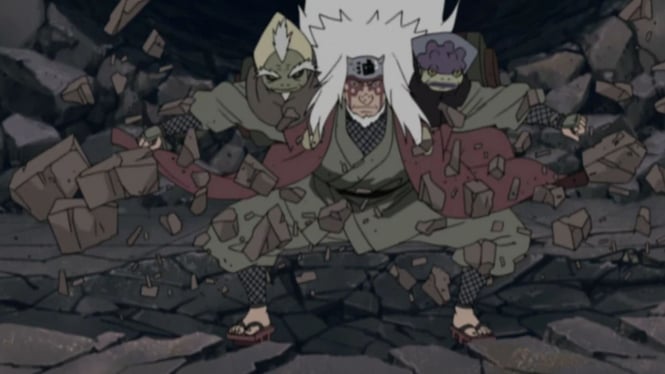 Sage mode Jiraiya di Naruto
