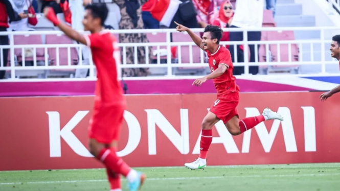 Komang Teguh cetak gol kemenangan Timnas Indonesia U-23