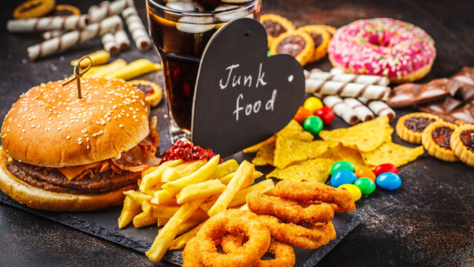 Ilustrasi junk food