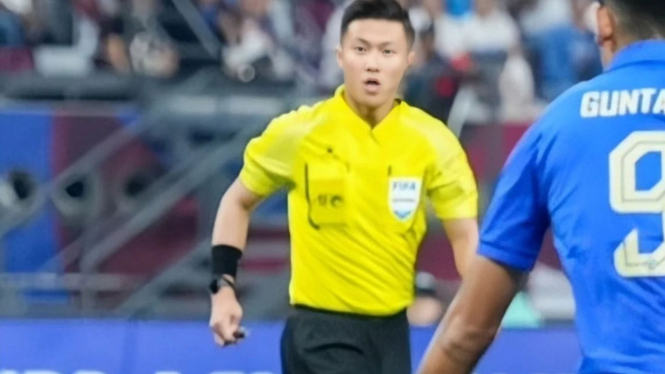 Shen Yinhao, wasit Timnas Indonesia U-23 vs Uzbekistan