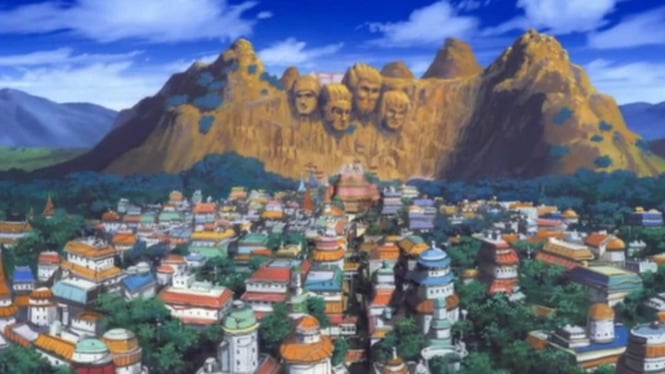 Desa Konoha di Naruto