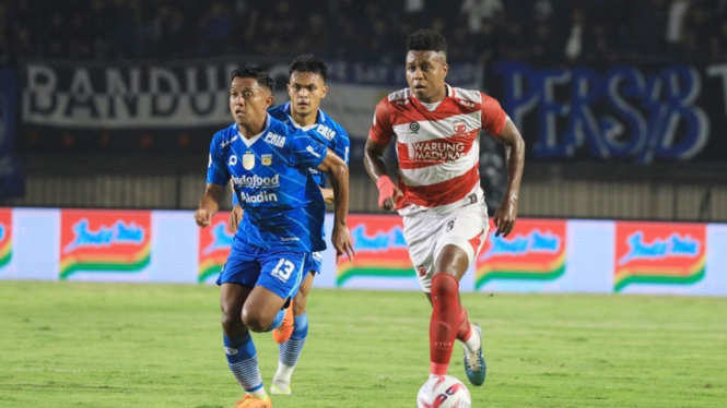 Hugo Gomes di leg pertama Persib vs Madura United