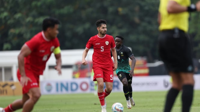 Timnas Indonesia bermain imbang lawan Tanzania