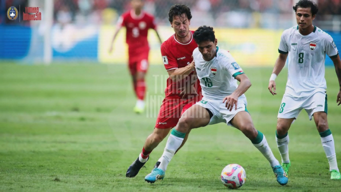 TImnas Indonesia tumbang dari Irak dengan skor 0-2