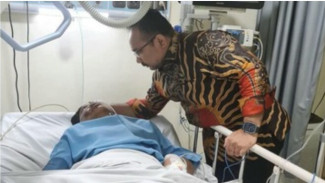 Menag Yaqut Cholil Qoumas Jenguk Korban Penganiayaan Anak Pejabat Pajak