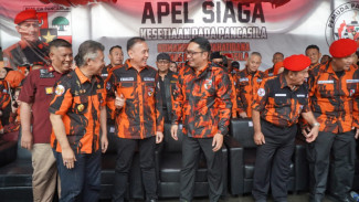 Hadiri Apel Siaga Bersama Gubernur Jabar,Iwan Bule: Ridwan Kamil Kawan Lama Saya