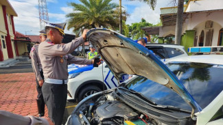Satlantas Polresta Bandung Cek Kesiapan Kendaraan Dinas Jelang Operasi Ketupat Lodaya 2023