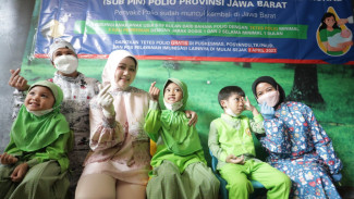 Sasar 3,9 Juta Anak, Atalia: Cakupan Imunisasi Polio di Jabar 90 Persen