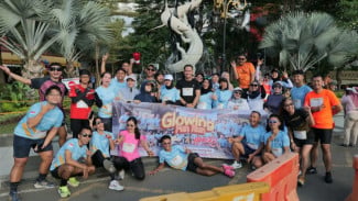 Ajak Masyarakat Hidup Sehat, JGlow Sukses Gelar Fun Run di Surabaya