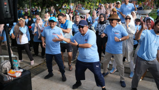 Minggu Biru Ceria, Masyarakat Tasikmalaya Gelar Gelar JJS Bersama Prabowo-Gibran