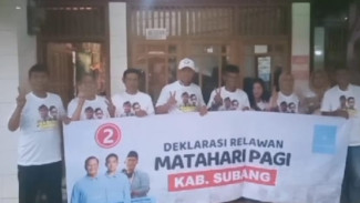 Relawan Matahari Pagi Subang dan Masyarakat Pabuaran Gelar Deklarasi Dukung Prabowo-Gibran