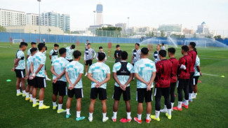 Timnas Indonesia U-23 Jalani Latihan Perdana di Dubai, Shin Tae-yong: Kondisi Pemain Bagus