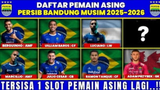 Tujuh Pemain Asing Persib Bandung Sudah Terkumpul, Siapa Saja yang Masuk Daftar?
