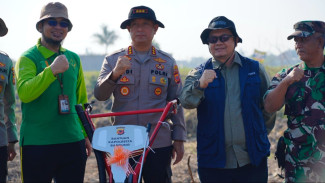 Polresta Bandung Tanam Jagung, Dukung Ketahanan Pangan Nasional