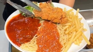 Big Papa Pasta dan Steak Viral di Bandung, Sajikan Makanan Western Ala Warteg