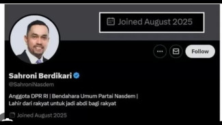 Akun X Sahroni Berdikari Palsu, Berikut Penjelasan NasDem