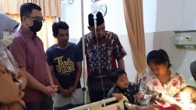 Kondisi pasien balita di RSMP Palembang, Sumatera Selatan