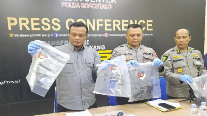 Polda Gorontalo merilis kasus kematian Briptu RF