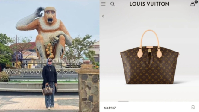 Istri Gubernur Lampung Tenteng Luis Vuitton