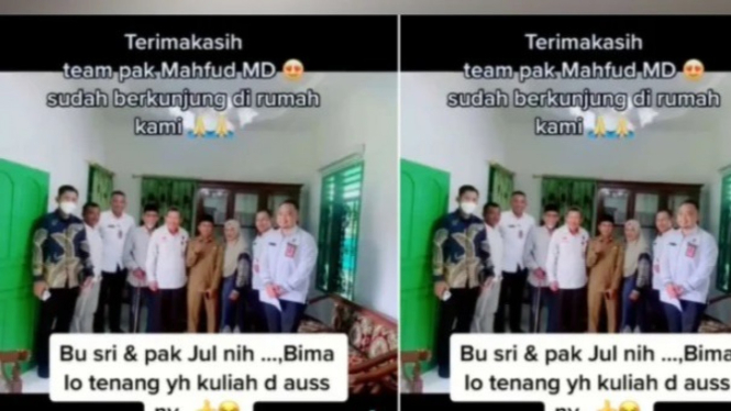 Tim Mahfud MD Mendatangi Rumah Bima Yudho