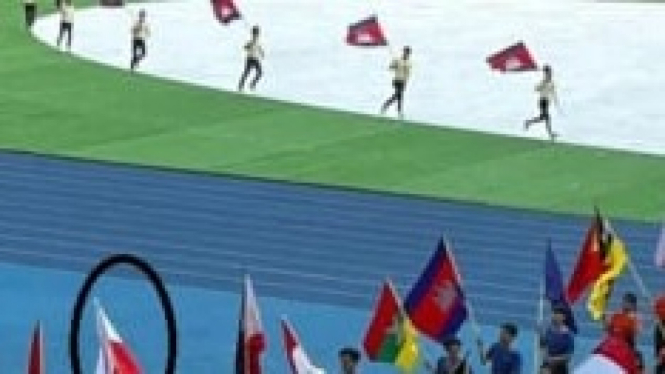 Bendera RI Terbalik Di Pembukaan Sea Games 2023