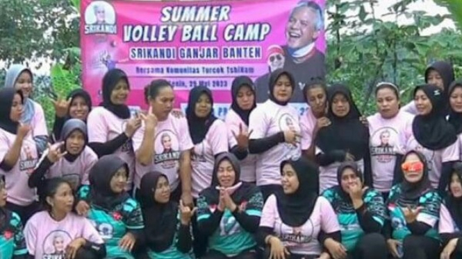 Relawan Srikandi Ganjar Banten Adakan Turnamen Bola Voli