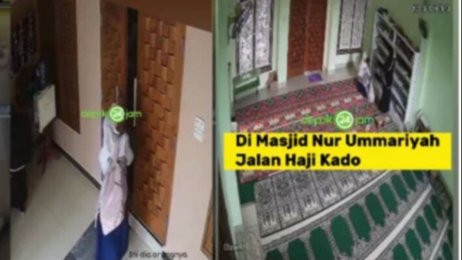 Dua wanita Curi Al-Qur'an terekam CCTV di Depok