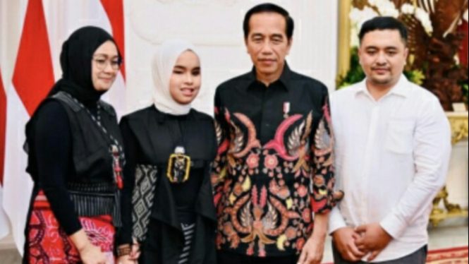 Putri Ariani bertemu dengan Presiden Joko Widodo