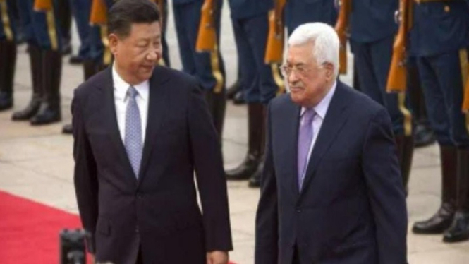 Presiden China & Palestina - Xi Jinping Saay & Mahmoud Abbas
