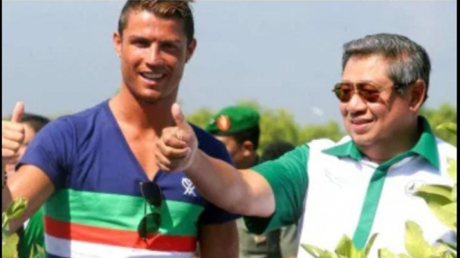 Megabintang Portugal, Cristiano Ronaldo Bersama Presiden SBY