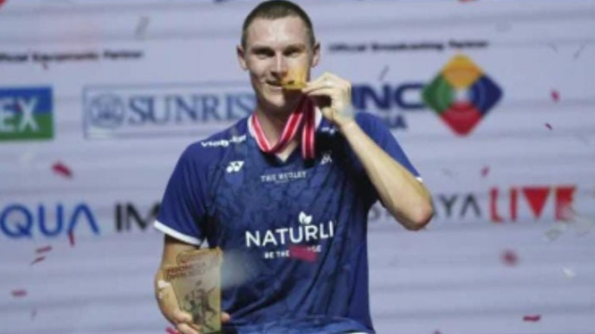 Pemain Tunggal Denmark, Viktor Axelsen di Indonesia Open 2023